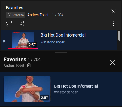 Save videos pop-up